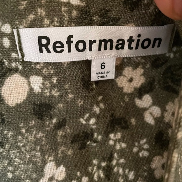 Reformation  Anton Linen Dress   100% linen  size 6 - Picture 8 of 10